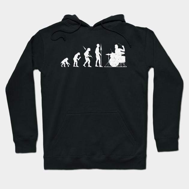 Drummer Evolution Hoodie by Foxxy Merch